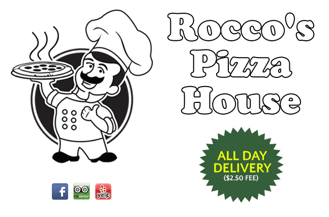Rocco S Pizza Takeout Restaurant Pizza Calzones Pasta Salad